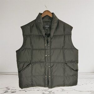 Lands End Men’s Puffer Vest Sz 46-48 XL Black PreLoved